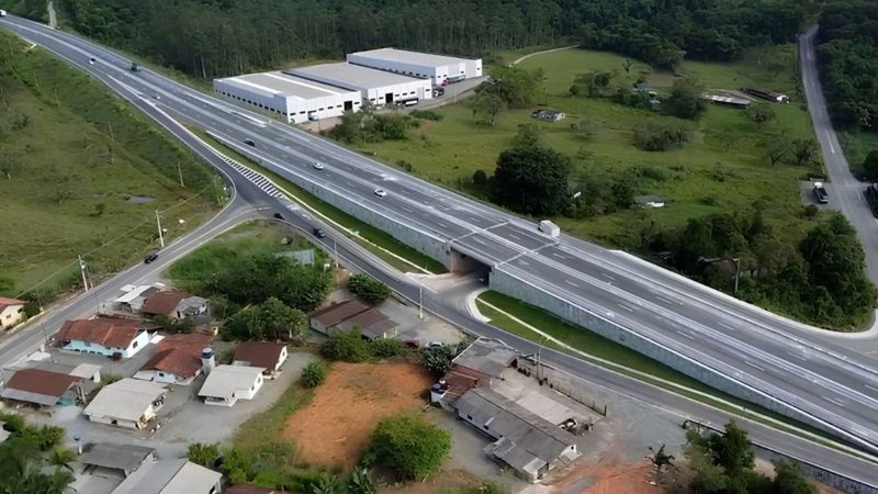 Traçado com pontes e viadutos iniciado há mais de 10 anos na BR-280 deve ser entregue em 2026 - Divulgação/DNIT/ND Mais