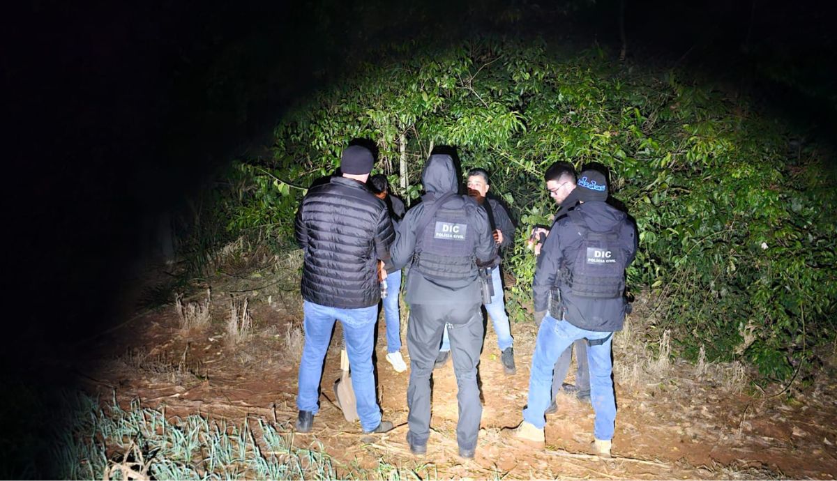 Adolescente sequestrada foi encontrada morta em uma área de mata no interior de Nova Erechim, no Oeste catarinense.Foto: Divulgação/Polícia Civil/ND Mais