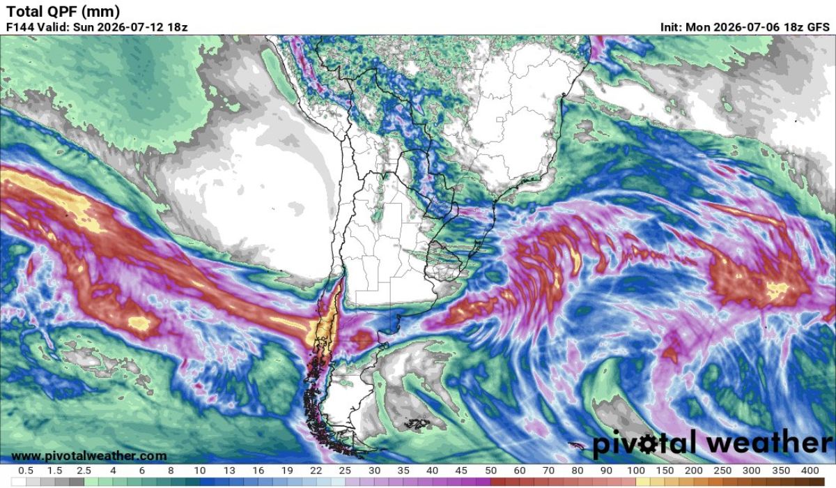 Sistema frontal atinge a América do Sul