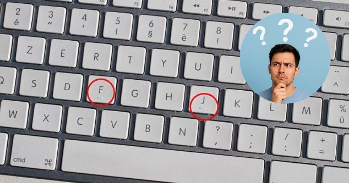 Você está digitando no teclado e percebe um relevo estranho nas teclas F, J e 5? Entenda o motivo disso
