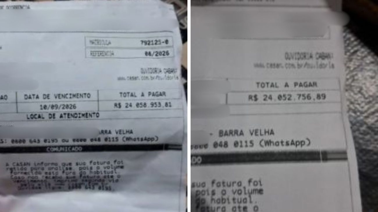 Conta de água de R$ 24 milhões assusta moradores de cidade de praia em SC