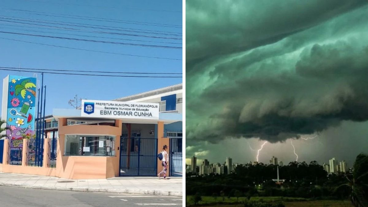 Seis escolas seguem fechadas nesta terça-feira para reparos após temporais em Florianópolis; maioria das unidades retomará as aulas no município - QTU Questões do Universo