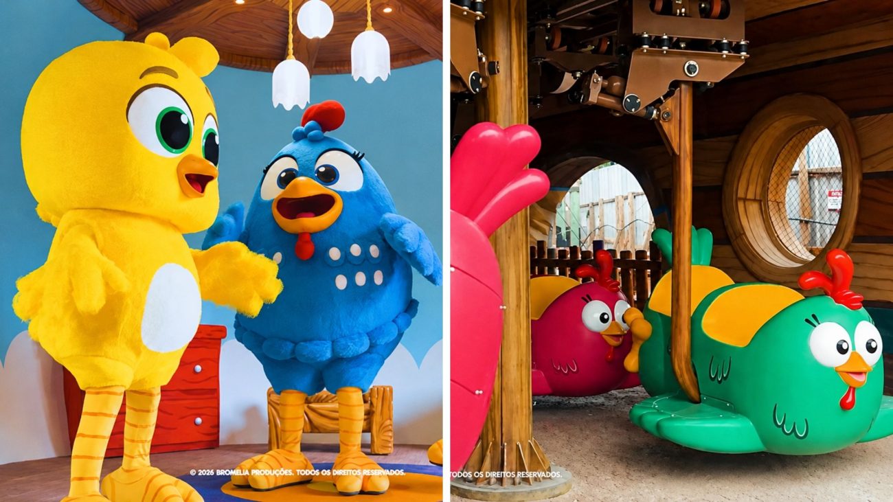Galinha Pintadinha ganha ‘mundo’ próprio no Beto Carrero com investimento de R$ 50 milhões, 5 experiências, brinquedo italiano, shows e personagens