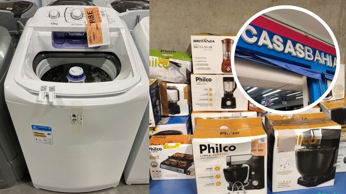 68% de desconto: Casas Bahia abre novo leilão com 151 lotes de eletrodomésticos e lances a partir de R$ 246; veja como arrematar de máquina de lavar a Air Fryer - QTU Questões do Universo