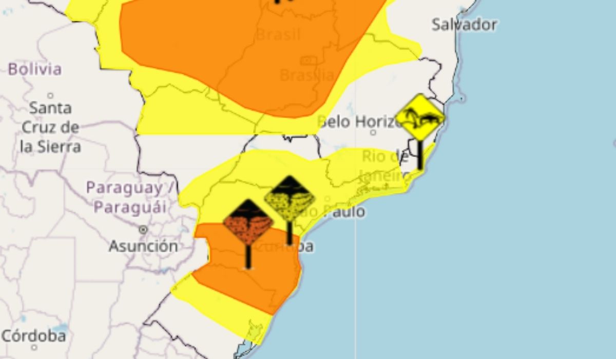 Alerta de tempestade: Inmet coloca 673 cidades em situação de perigo pelas próximas 12 horas