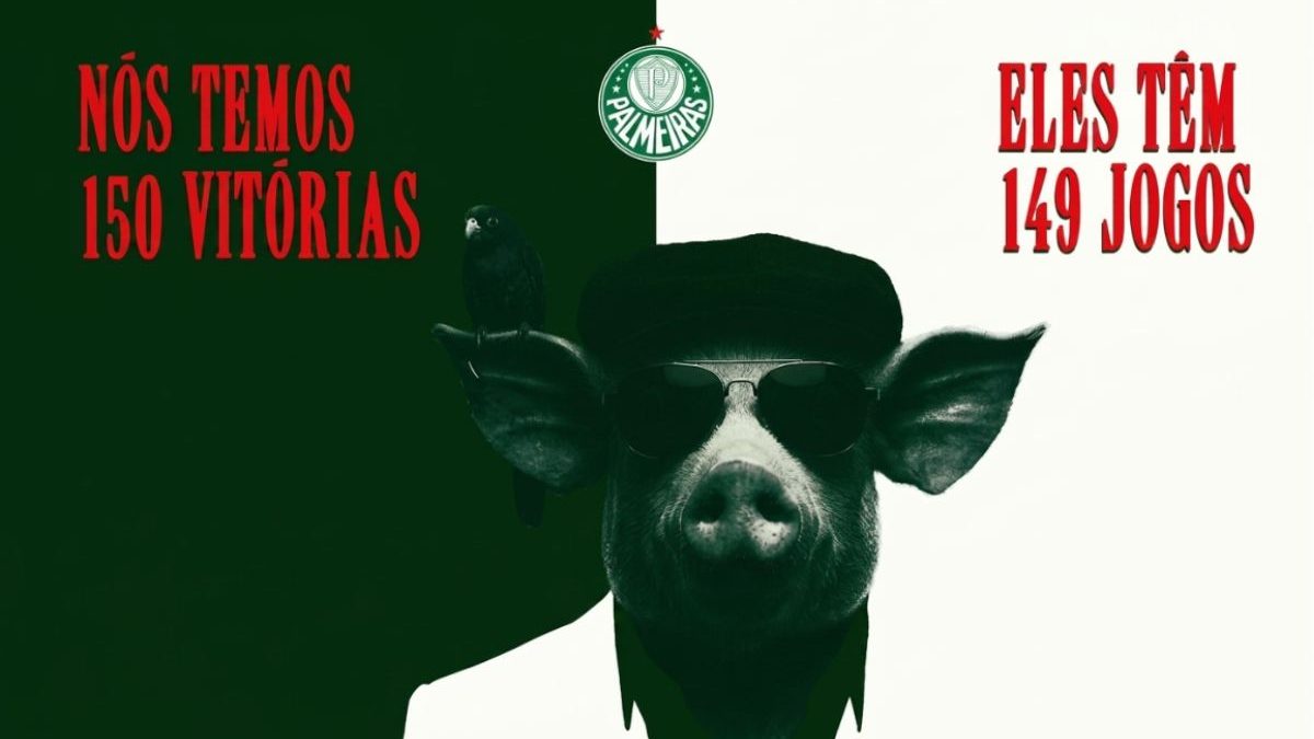 ‘Libertadores é para porcos’: Palmeiras tira sarro do Corinthians após classificação na Libertadores; veja - QTU Questões do Universo
