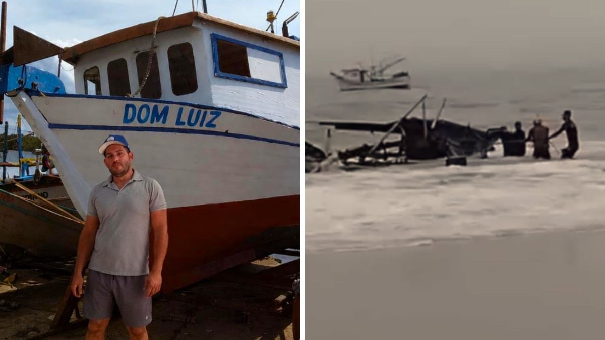 ‘Minha família é de pescadores’: naufrágio destrói barco e deixa pescador sem o principal