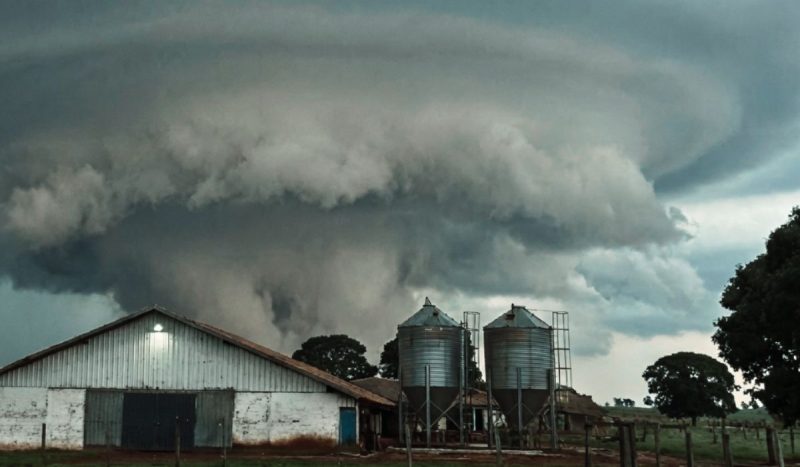 Sistema vai atuar com frente fria intensa e levar chuvas intensas e ventos fortes ao Sul e ao Sudeste - Divulgação/ND Mais