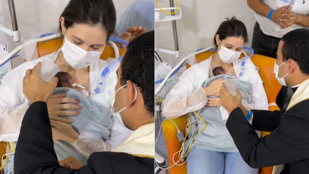 Com apenas 570g, bebê prematura é batizada às pressas no hospital e vira símbolo de fé e superação na web: ‘Vida que insiste’ - QTU Questões do Universo