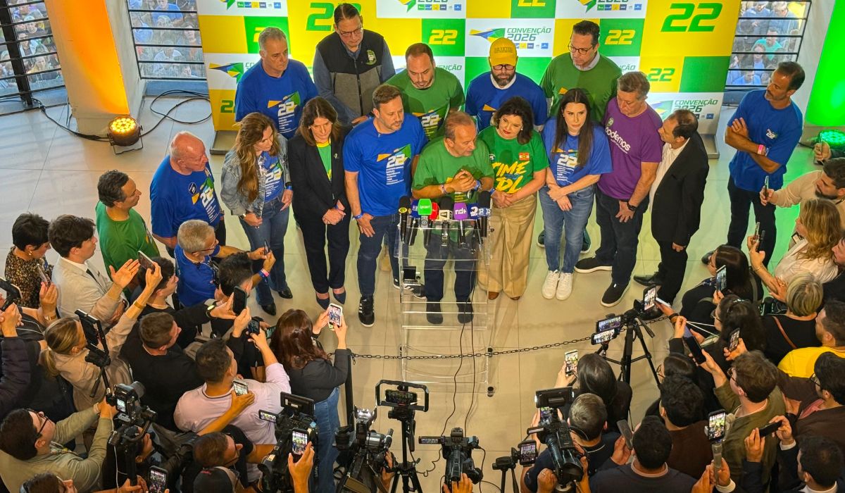 Coletiva de imprensa do PL em SC