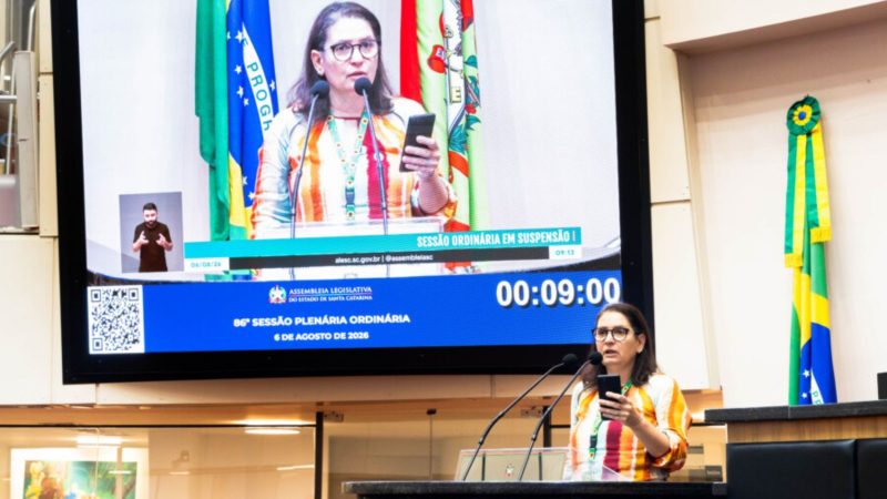 Marcia Denardin aponta o grave quadro em Santa Catarina para o diagnóstico de esclerose múltipla - Jeferson Baldo/Agência Alesc/ND Mais