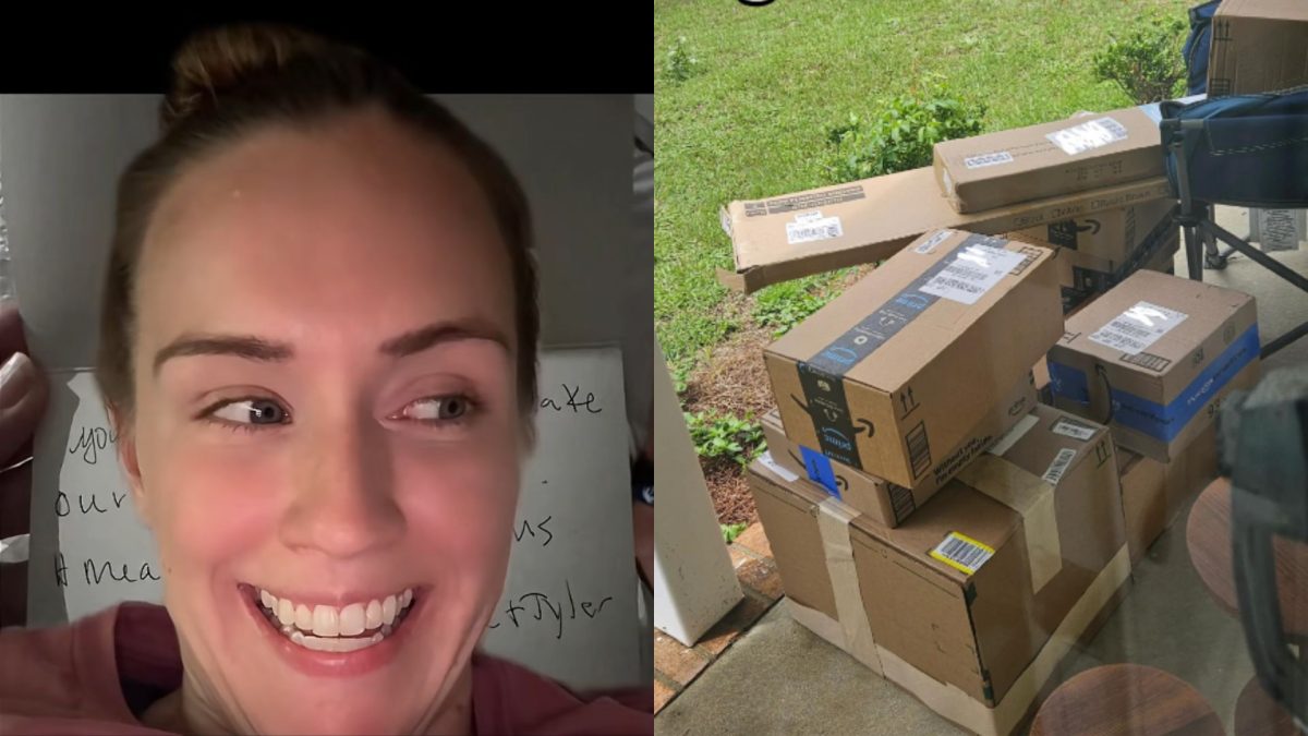 Entregadora de aplicativo deixa bilhete sobre casamento em sacola e ganha pilha gigante de presentes de influenciadora com 5 milhões de seguidores - QTU Questões do Universo