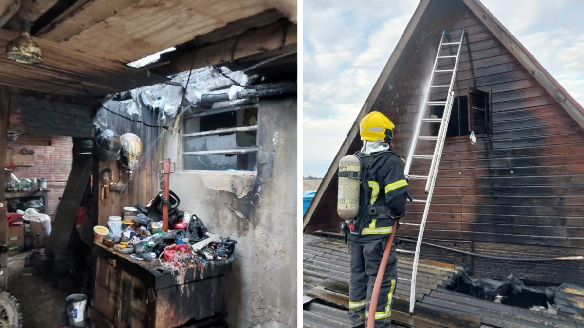 Botijão de gás vira ‘maçarico’ após válvula romper e incêndio atinge residência em SC - QTU Questões do Universo