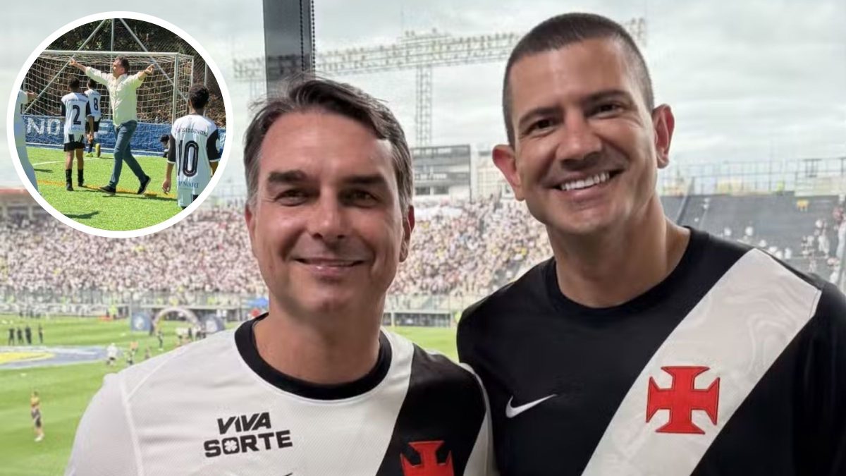 Torcedor do Vasco, Flávio Bolsonaro mostra ‘faro de gol’ em partida com crianças; assista - QTU Questões do Universo