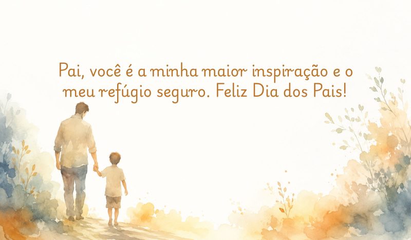 Frases de Feliz Dia dos Pais para enviar pelo WhatsApp - Canva/ND Mais