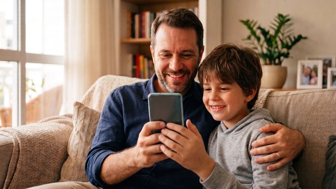 Encontre 100 frases de Feliz Dia dos Pais para enviar pelo WhatsApp. Veja opções curtas, emocionantes, engraçadas e de saudade. Confira e compartilhe já!Foto: Imagem gerada por IA/ND Mais