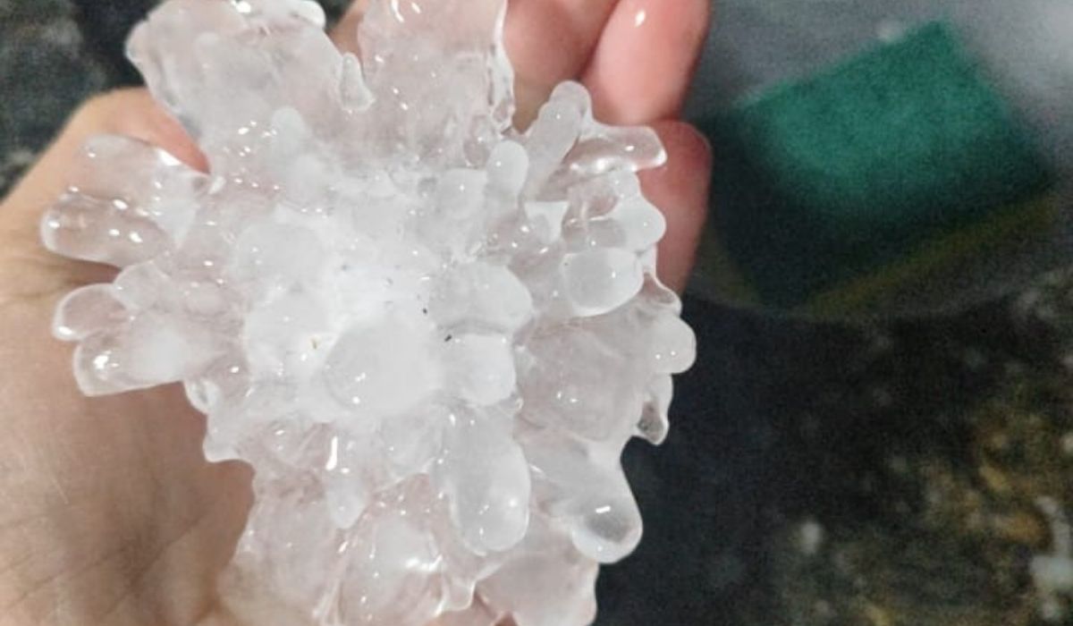 Santa Catarina segue em risco para temporais de granizo Foto: agenciaicem/Impacto Comunicação/Instagram/Reprodução/ND Mais