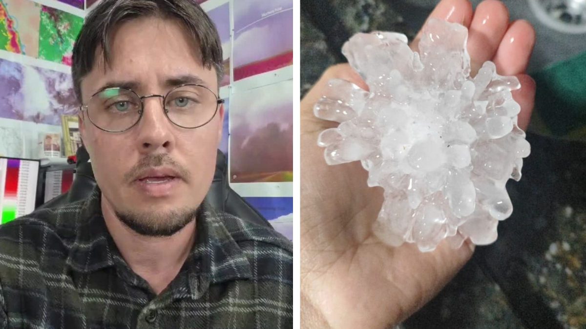 ‘Dá a mão inteira’: meteorologista explica como granizo gigante que assustou moradores de SC se forma - QTU Questões do Universo