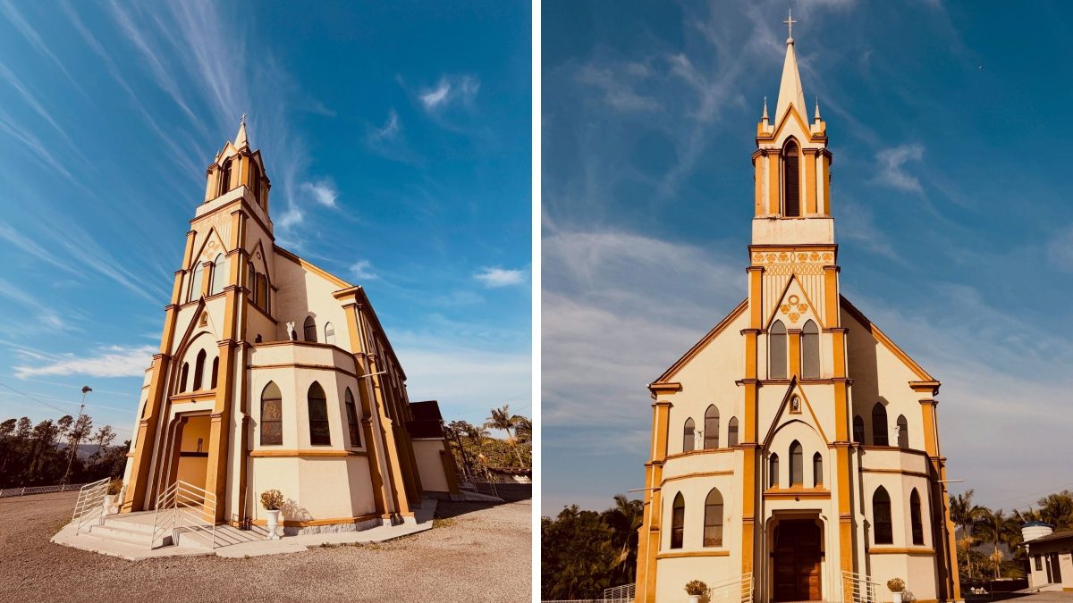 Parece um castelo: igreja de 70 anos guarda legado de famílias italianas no interior de SC - QTU Questões do Universo