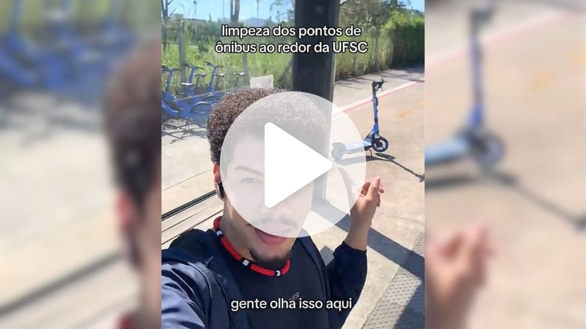 ‘Com cheirinho de limpo’: estudante mostra como ficou ponto de ônibus após ‘faxinão’