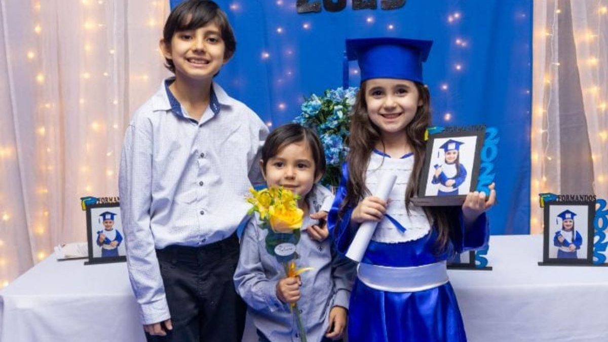 Minigênios de SC: Pitágoras, Pitásigma e Pisócrates, irmãos de 4, 6 e 9 anos