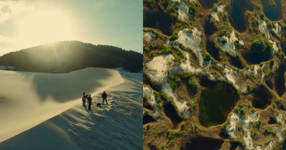 Produtora cria ‘mini documentário’ dos ‘Lençóis Joaquinenses’ e impressiona com imagens aéreas em Florianópolis - QTU Questões do Universo