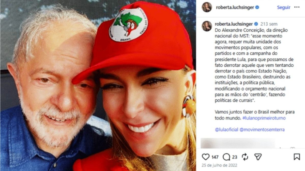 Após Lula negar conhecê-la, lobista Roberta Luchsinger apaga rede social com registros de fotos entre eles - QTU Questões do Universo
