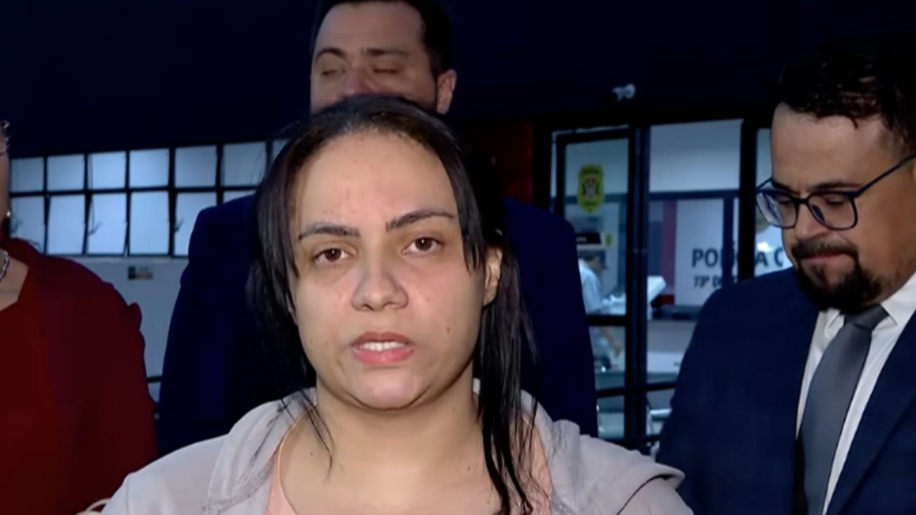 Dayane Mello, mãe da menina que relatou abuso do marido da babá, concedeu entrevista à RECORDFoto: RECORD/Reprodução/ND Mais