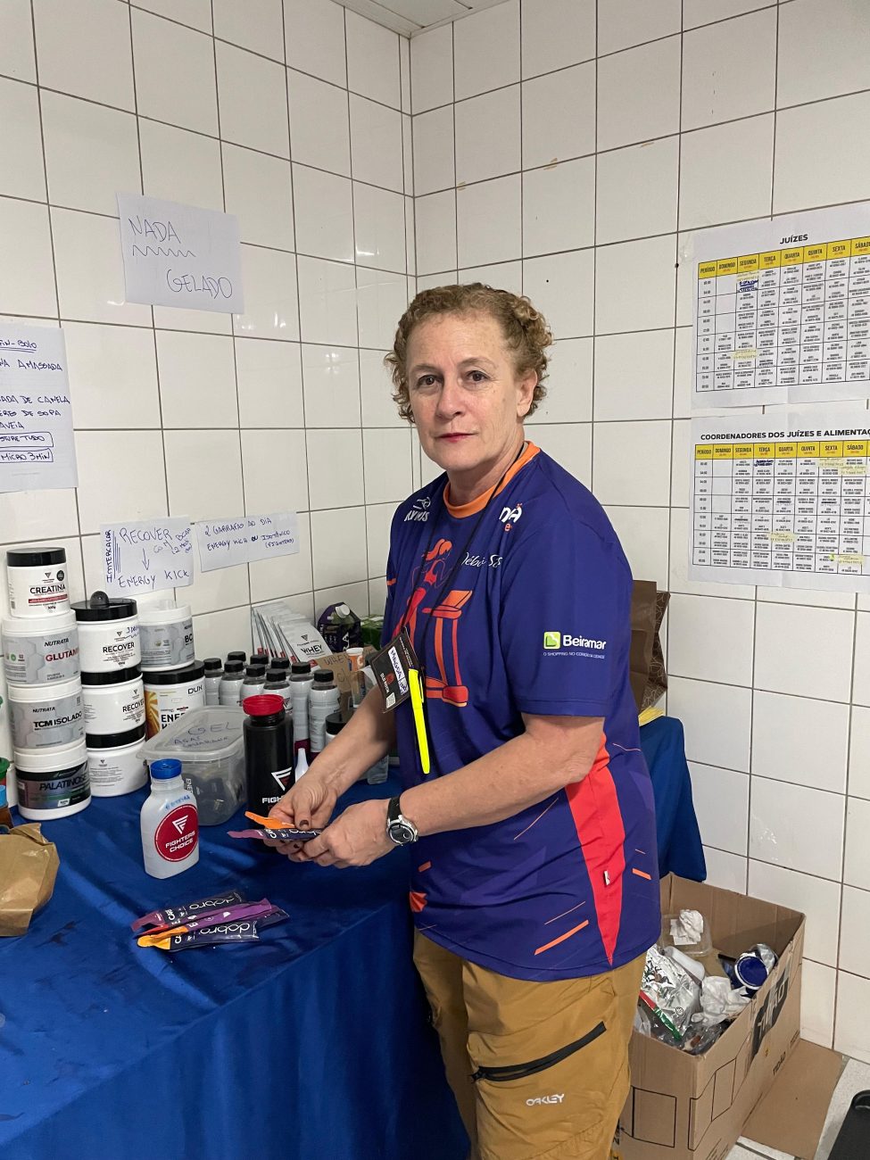 Magda Chagas está participando dos cuidados com a atleta Débora SimasFoto: Pedro Grisa/ND Mais