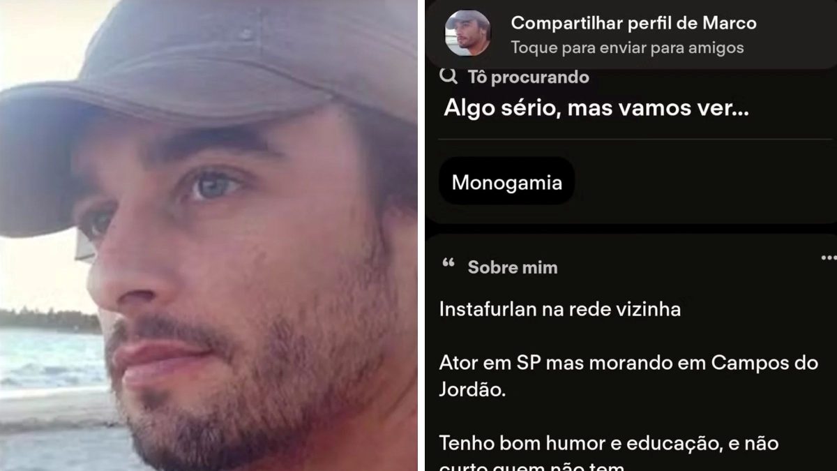 ‘Monogâmico’ e ‘bom humor’: ator Marco Furlan mantinha perfil no Tinder e dizia buscar por algo sério em app - QTU Questões do Universo