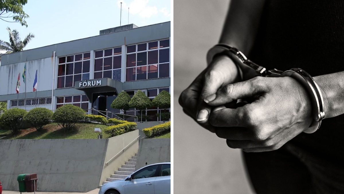 Audiência termina em prisão em flagrante após mulher se alterar, ameaçar servidores do MP e chutar policiais após receber voz de prisão em SC - QTU Questões do Universo