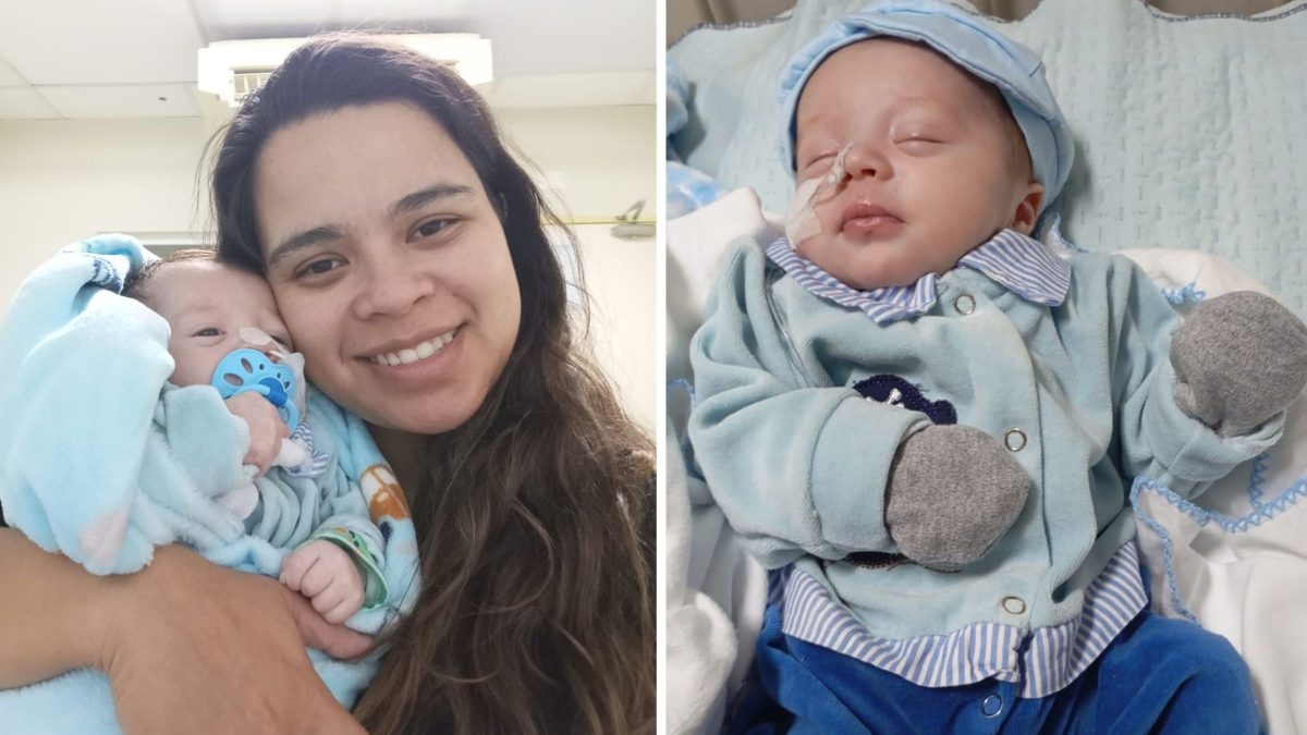 ‘Mãe solo’ precisa de R$ 3 mil mensais para alimentar bebê com cardiopatia em SC - QTU Questões do Universo