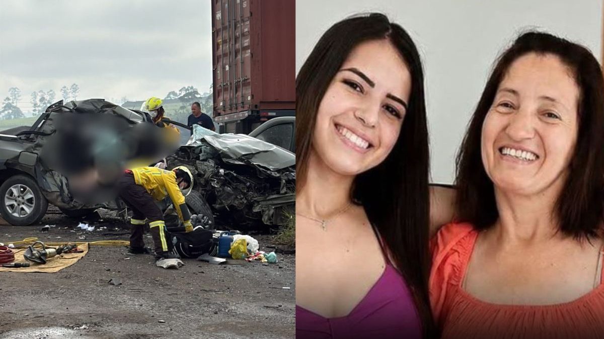 Mãe e filha que morreram em grave acidente na BR-470 estavam a caminho do velório da avó