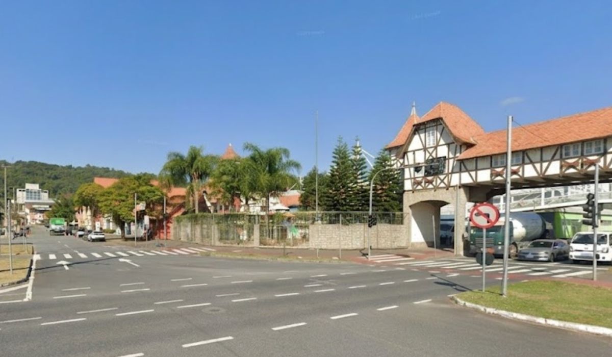 Rua Alberto Stein, em BlumenauFoto: Google Maps/ND Mais