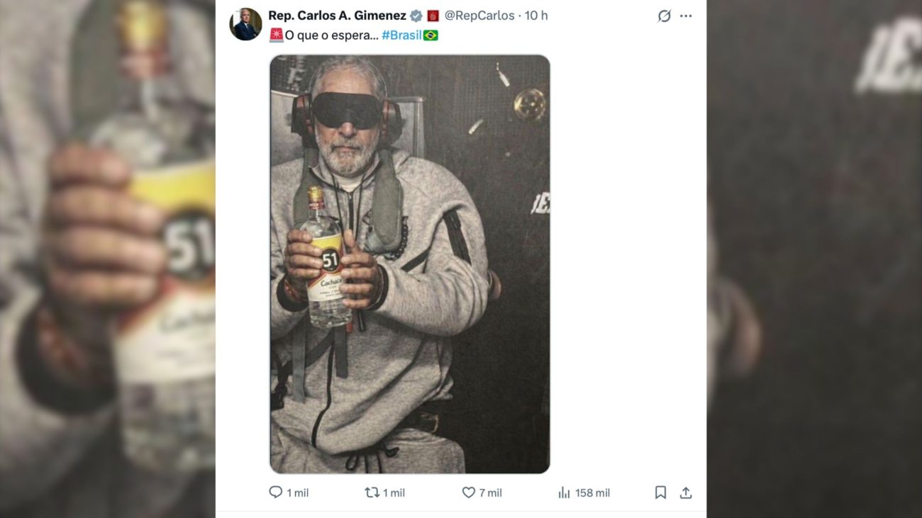 Imagem manipulada que insere o presidente brasileiro na foto da prisão do líder venezuelano gera forte repercussão nas redes sociaisFoto: X/Reprodução/ND Mais