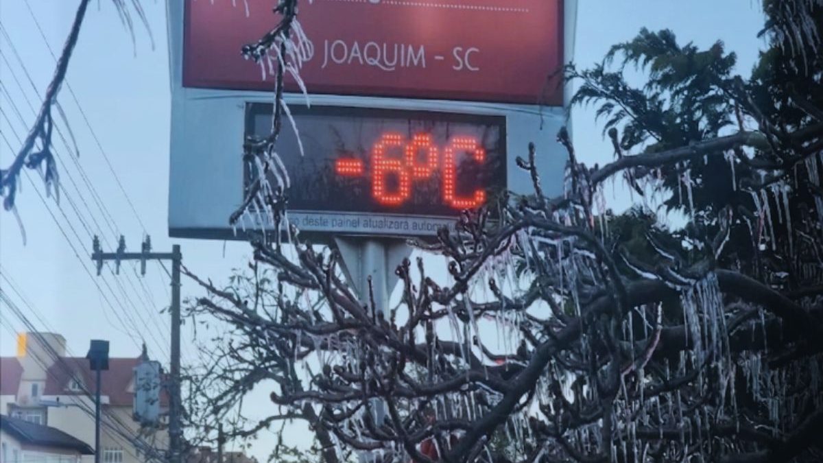 De geada a calor de 44 graus em Santa Catarina