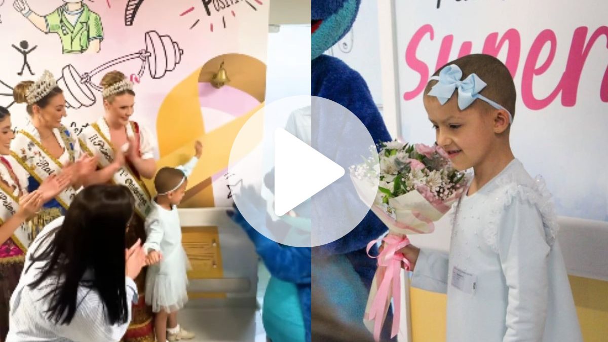 VÍDEO: Após meses de luta contra o câncer, menina de 7 anos emociona ao tocar o sino da última quimioterapia em SC - QTU Questões do Universo