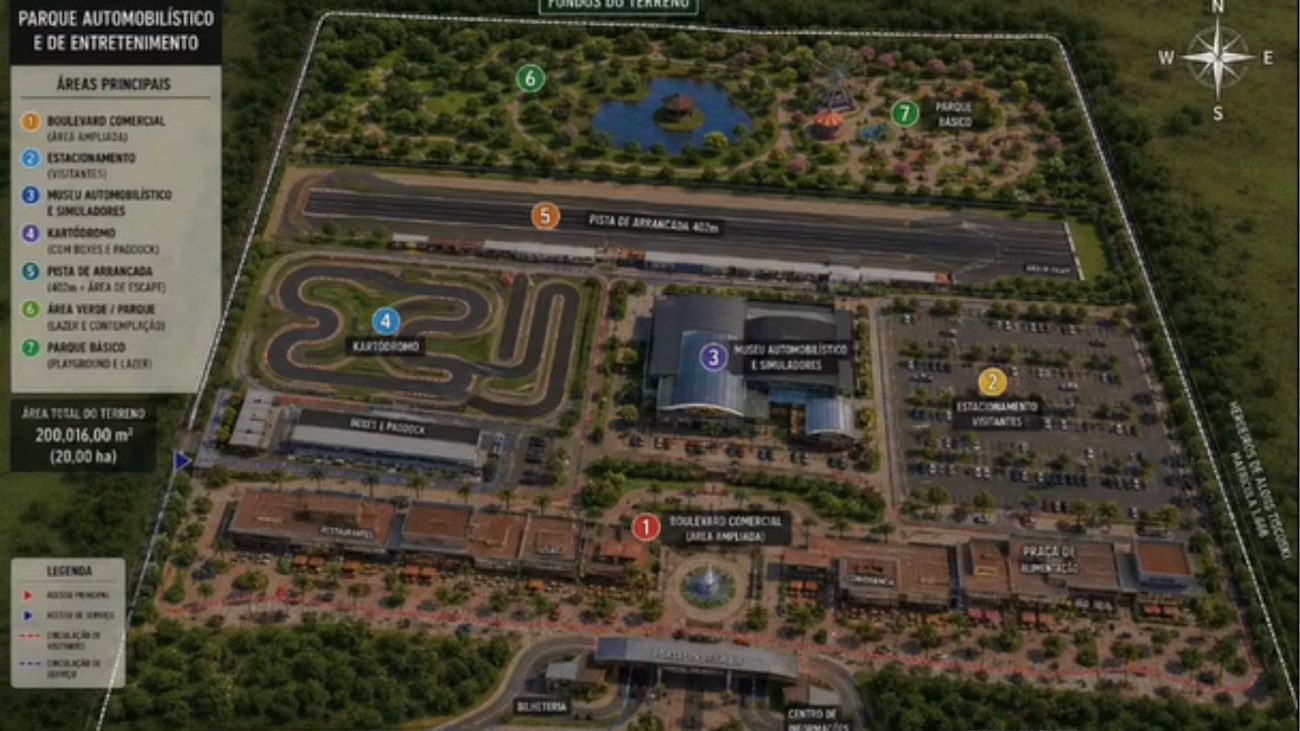 Parque automobilístico de R$ 120 milhões reunirá 10 atrações da Serra GaúchaFoto: Reprodução/Redes Sociais/ND Mais
