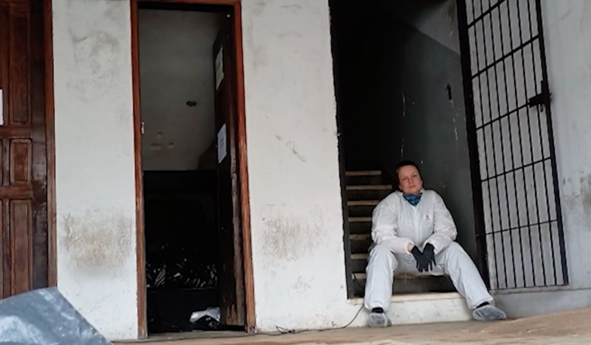 Centro de tortura da ditadura estava fechado há mais de 30 anos, mas pesquisadora de Blumenau encontra vestígios compatíveis com sangue humanoFoto: Arquivo pessoal/ND Mais