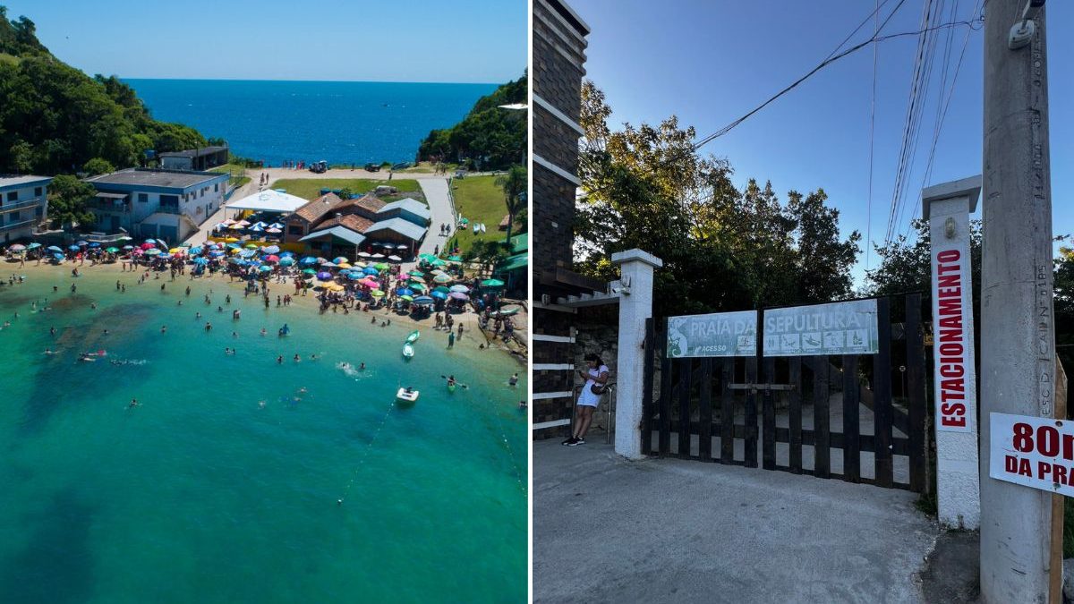 Justiça manda retirar portão que restringia acesso à praia paradisíaca de águas