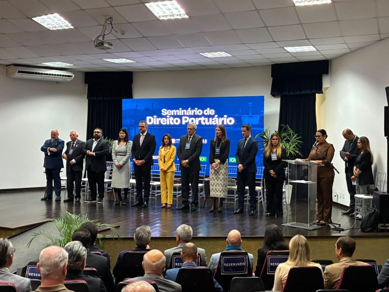 Ministro de Portos e Aeroportos, Tomé Monteiro da Franca, esteve na abertura do Seminário de Direito Portuário, realizado no complexo portuário de ItajaíFoto: Divulgação/ND Mais