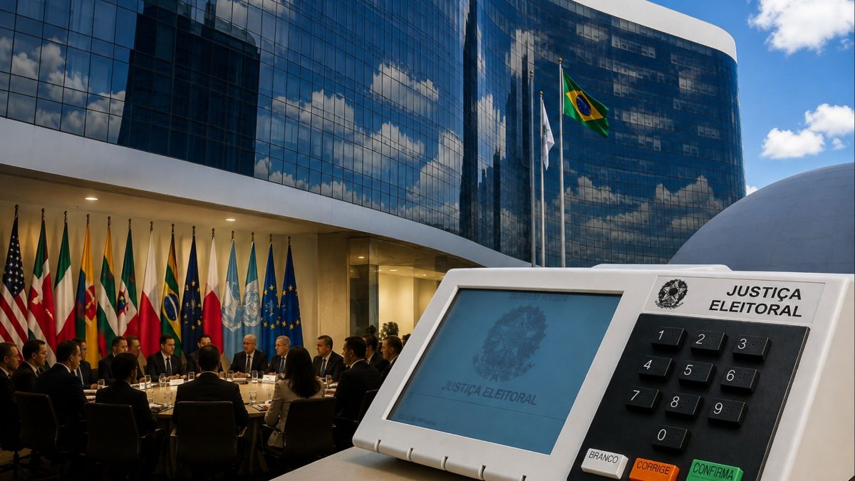Com presença de mais de 100 diplomatas, TSE faz reunião a portas fechadas sobre segurança