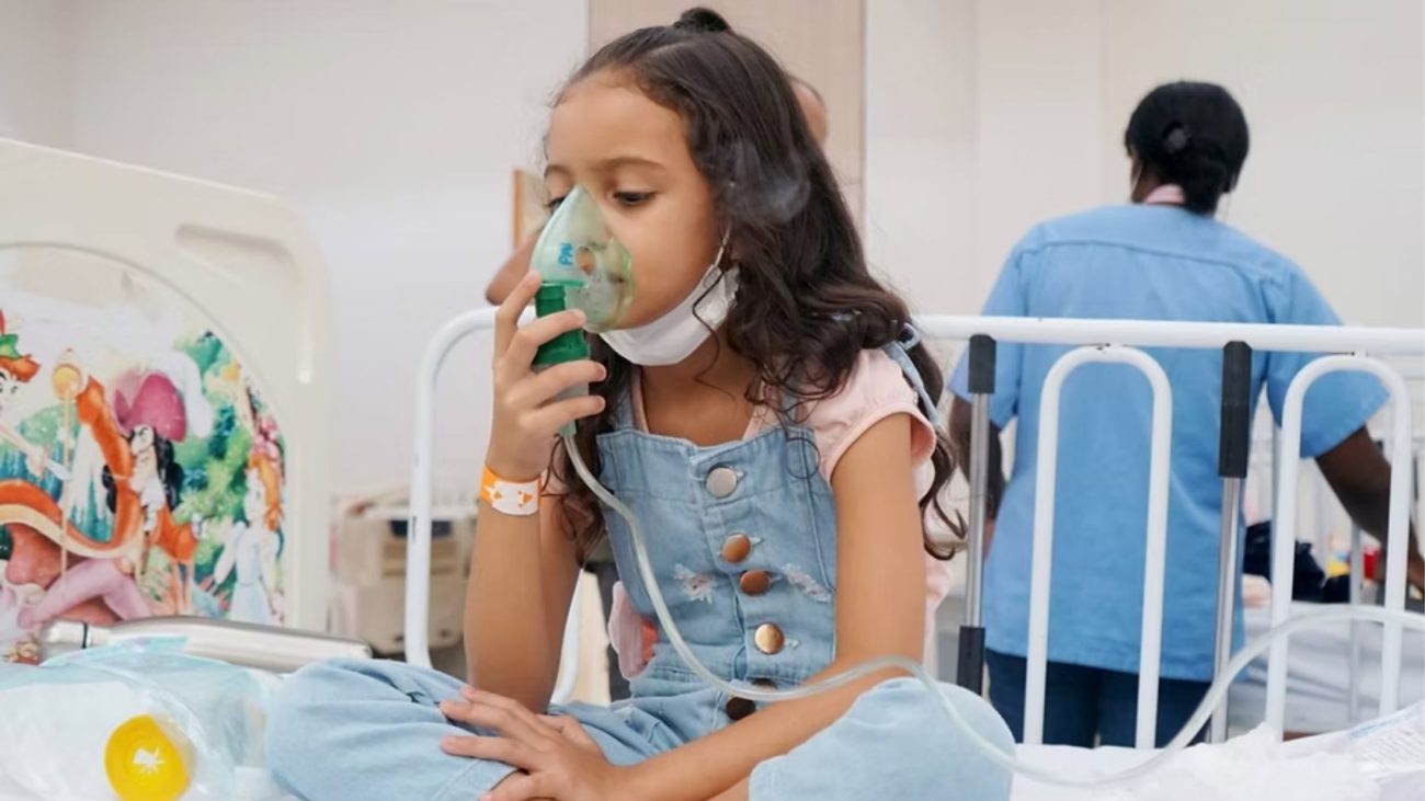 Crianças são as mais vulneráveis com o aumento dos casos de síndrome respiratória