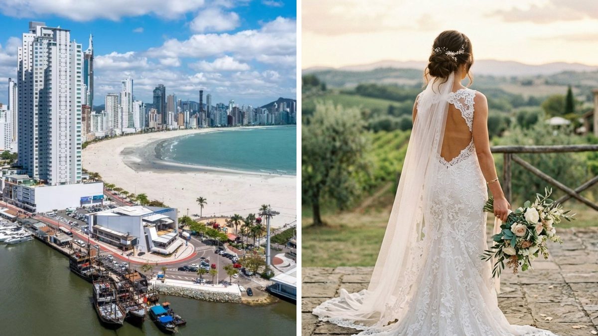 Casamento dos sonhos vira pesadelo após vestido da noiva ser danificado e decoração ter falhas em praia de SC - QTU Questões do Universo