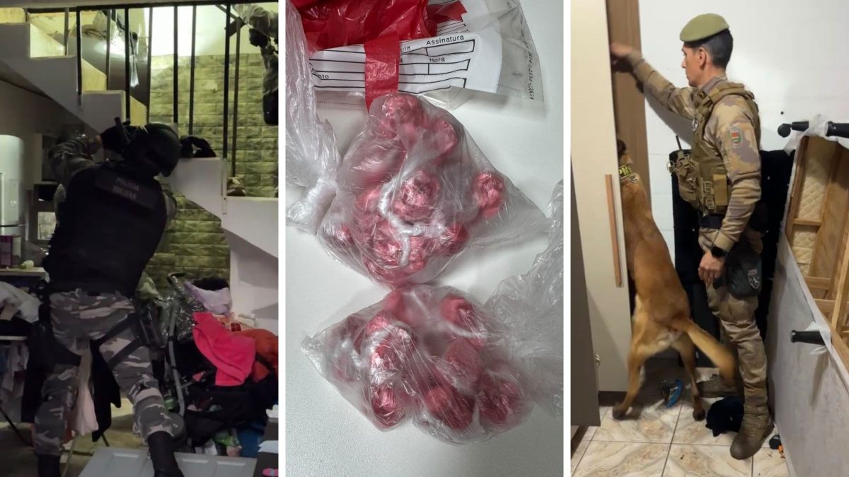 Operação contra o crime organizado cumpre quatro mandados de prisão e apreende drogas na Grande Florianópolis