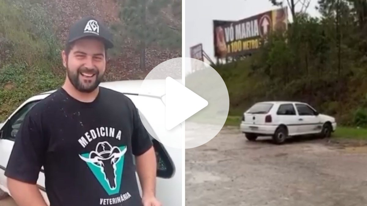 Veterinário para para tomar café em posto de SC e encontra carro furtado de funcionário: ‘ficaram fazendo uma farra’ - QTU Questões do Universo