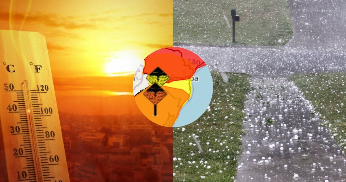 Granizo, vendavais e calor acima da média: semana começa com 3 alertas climáticos para diferentes regiões de SC