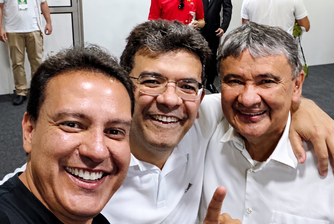 Felipe Camarão, Rafael Fonteles e Wellington Dias.Foto: Reprodução/Redes Sociais