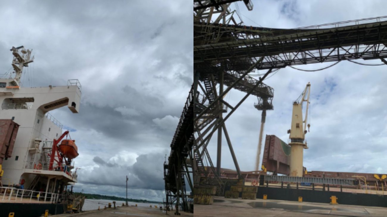 O Porto de Santana é uma das principais portas de saída para cargas no AmapáFoto: Gabriel Funari/ND Mais