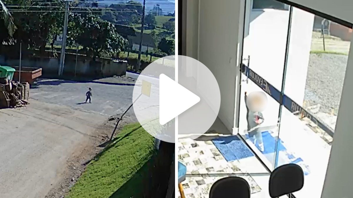 Criança de 1 ano e 6 meses foge de creche, atravessa rua sozinha e vai até o trabalho da mãe em SC